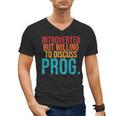 Introverted But Willing To Discuss Prog Rock Music Lover Men's V-Neck T-Shirt Introverted But Willing To Discuss Prog Rock Music Lover Men's V-Neck T-Shirt
