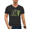 Introverts Sassy Saying Sassy Quote No Hugs Go Hug Cactus Men's V-Neck T-Shirt