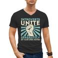 Introverts Unite Separately Introverted Antisocial Men's V-Neck T-Shirt Introverts Unite Separately Introverted Antisocial Men's V-Neck T-Shirt