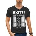 Irony Sarcasm Introvert Dry Humor Comic Cartoon Geek Nerd Men's V-Neck T-Shirt