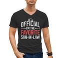 It's Official I'm The Favorite Son-In-Law Dad Father Men's V-Neck T-Shirt