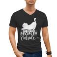 It's Way Too Peopley Outside Cute Cat Introvert Men's V-Neck T-Shirt It's Way Too Peopley Outside Cute Cat Introvert Men's V-Neck T-Shirt