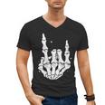 Just A Dad Who Always Came Back 2 Sided Skeleton Men's V-Neck T-Shirt