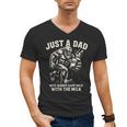 Just a Dad Who Always Came Back With The Milk Shirt Bigfoot Men's V-Neck T-Shirt