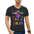 I Just Graduated Pre k Graduation 2024 Pre-Kindergarten Men's V-Neck T-Shirt