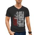 Just A Regular Dad Trying Not To Raise Liberals Father's Day Men's V-Neck T-Shirt