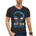 Keep Calm Earthlings Are Strange Alien Introvert Men's V-Neck T-Shirt Keep Calm Earthlings Are Strange Alien Introvert Men's V-Neck T-Shirt
