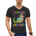 Kids 1st Grade Graduate Dinosaur Trex 1st Grade Graduation Men's V-Neck T-Shirt