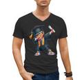 Kids Boys Grad Dabbing Graduation Class Of 2025 Men's V-Neck T-Shirt