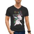 Kids Dabbing Unicorn Graduation 5th Grade Class Of 2019 Men's V-Neck T-Shirt