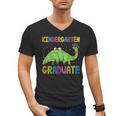 Kids Kindergarten Graduate Dinosaur Kindergarten Graduation Men's V-Neck T-Shirt