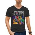 Kids Kindergarten Graduation Class Of 2021 Shirt I Just Graduated Men's V-Neck T-Shirt