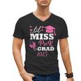 Kids Little Miss Pre-K Grad Preschool Prek Graduation 2025 Men's V-Neck T-Shirt