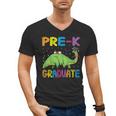 Kids Pre-K Graduate Brontosaurus Dino Pre Kindergarten Graduation Men's V-Neck T-Shirt