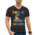 Kids Pre-K Graduate Dinosaur T-Rex Pre Kindergarten Graduation Men's V-Neck T-Shirt