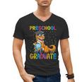 Kids Preschool Graduate Dinosaur Trex Preschool Graduation Men's V-Neck T-Shirt