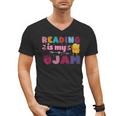Kids Reading Book Lover Reading Is My Jam Men's V-Neck T-Shirt