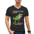 Kindergarten Graduation 1st Here We Come Class 2023 Dinosaur Men's V-Neck T-Shirt