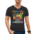 Kindergarten Level Complete Last Day Of School Graduation Men's V-Neck T-Shirt