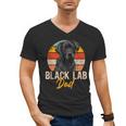 Lab Dad Retro Black Labrador Owner Men's V-Neck T-Shirt Lab Dad Retro Black Labrador Owner Men's V-Neck T-Shirt
