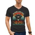 Labrador Retriever Dad Black Lab Dad Men's V-Neck T-Shirt Labrador Retriever Dad Black Lab Dad Men's V-Neck T-Shirt