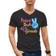 Last Day Of School Peace Out Grade 4 Graduation Kids Men's V-Neck T-Shirt