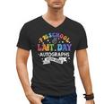 Last Day Of School Year 2025 Preschool Autograph Graduation Men's V-Neck T-Shirt