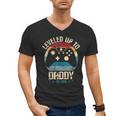 I Leveled Up To Daddy Est 2026 Dad Level Unlocked New Dad Men's V-Neck T-Shirt
