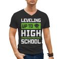 Leveling Up To High School Tee Shirt Gaming Graduation Men's V-Neck T-Shirt