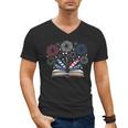 Librarian 4th July Book Lover Bookworm Patriotic Books Men's V-Neck T-Shirt