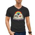 Libraries Are For Everyone Book LGBTQ Ally Gay Pride Month Men's V-Neck T-Shirt