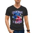 Life Meant To Fished Introvert Sayings Antisocial Quotes Men's V-Neck T-Shirt