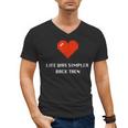 Life Was Simpler Back Then Nostalgia Retro Game Men's V-Neck T-Shirt