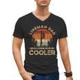 Lineman Dad Like A Regular Dad But Cooler Lineman Men's V-Neck T-Shirt