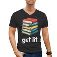 Get Lit With Books Men's V-Neck T-Shirt