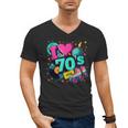 I Love The 70s Retro Cassette Roller Vinyl Disco Nostalgia Men's V-Neck T-Shirt I Love The 70s Retro Cassette Roller Vinyl Disco Nostalgia Men's V-Neck T-Shirt