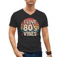 I Love 80’s Vibes Retro 80s Style Vintage Sunset Nostalgia Men's V-Neck T-Shirt I Love 80’s Vibes Retro 80s Style Vintage Sunset Nostalgia Men's V-Neck T-Shirt
