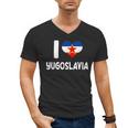 I Love Yugoslavia Proud Yugoslav Nostalgia Saying Men's V-Neck T-Shirt I Love Yugoslavia Proud Yugoslav Nostalgia Saying Men's V-Neck T-Shirt