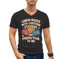 Lunch Boxes With Stickers Lunch Box Nostalgia Retro Men's V-Neck T-Shirt