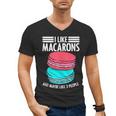 Macaroons Dessert Antisocial Introvert Pastries Food Lover Men's V-Neck T-Shirt