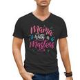 Mama With A Masters Degree Mom Graduation Mother's Day Men's V-Neck T-Shirt
