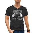 The Man Behind The Bump Baby Shower Shirts For Mom And Dad Men's V-Neck T-Shirt