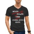 Man Criminal Justice Degree Graduation Or Career Men's V-Neck T-Shirt