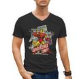 Marvel Iron Man Invincible Dad Father's Day Comic Retro Men's V-Neck T-Shirt