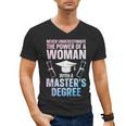 Masters Degree Graduation Art For Women Girls Masters Degree Men's V-Neck T-Shirt