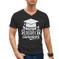 Master's Degree Survivor College Graduation Men's V-Neck T-Shirt