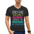 Masters In Education Degree Graduation Women MeD Men's V-Neck T-Shirt