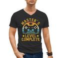 Master's Level Complete Vintage Video Gamer Graduation Men's V-Neck T-Shirt