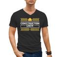 Matching Boys And Dad Mom Construction Digger Birthday Party Men's V-Neck T-Shirt
