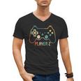 Matching Gamer Tee For Dad Mom & Kids Player 123 Men's V-Neck T-Shirt